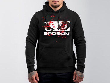 BAD BOY splatter HOODIE - black